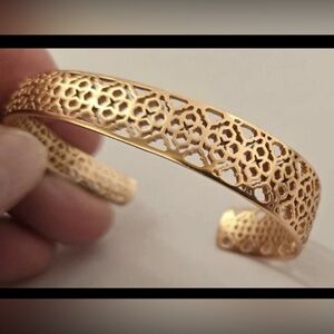 Kendra Scott Uma Filigree Gold Cuff Bracelet - New!